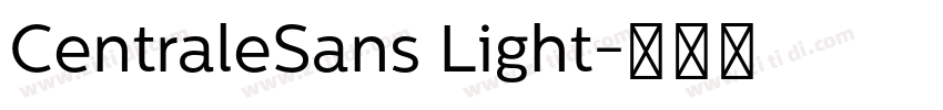 CentraleSans Light字体转换